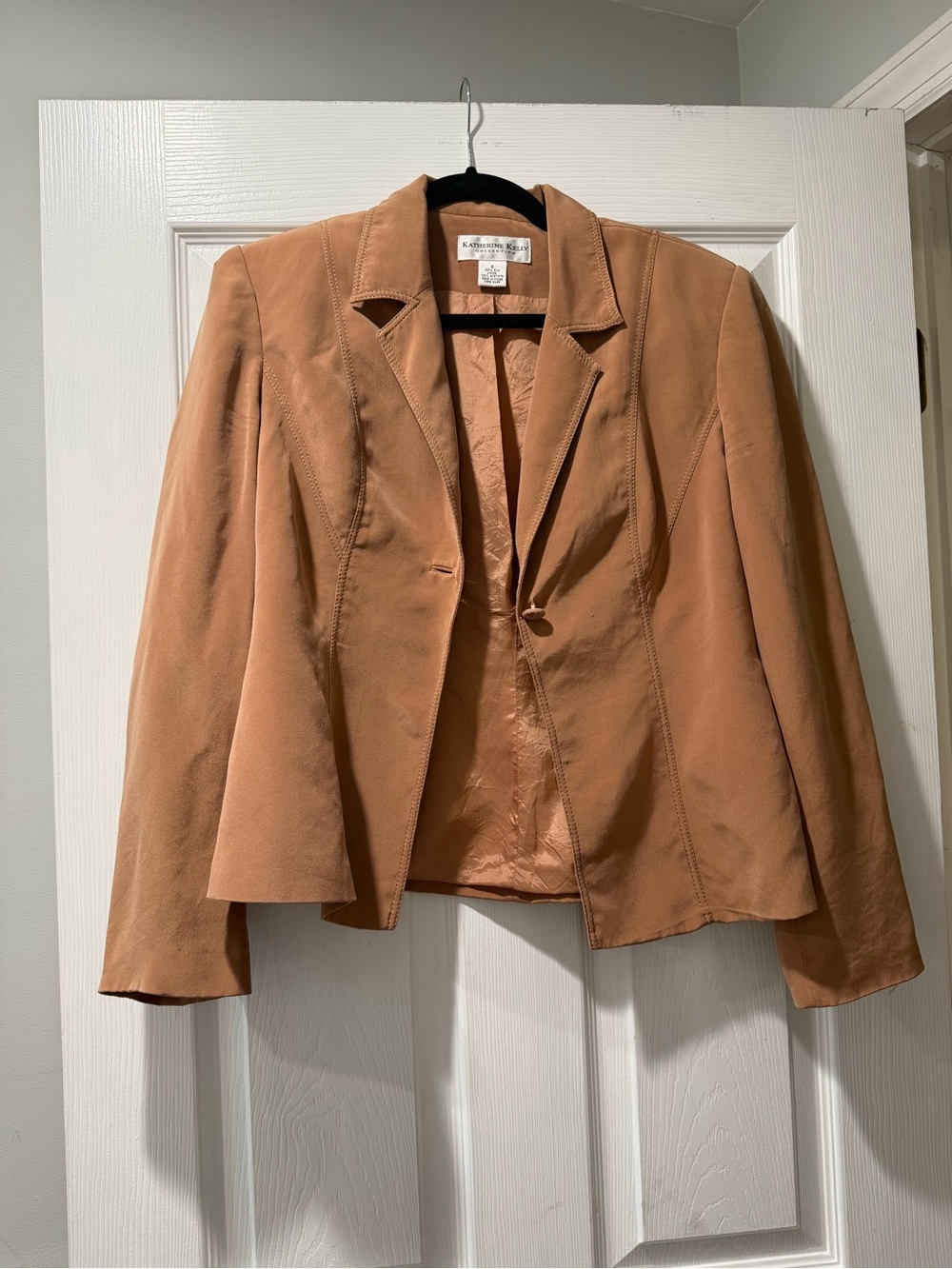 Karen Kane Women's Camel Single-Button Blazer